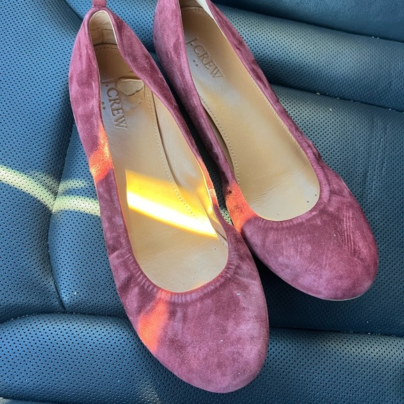Jcrew Cecelia ballerina suede flats - Picture 1 of 5